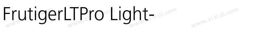 FrutigerLTPro Light字体转换